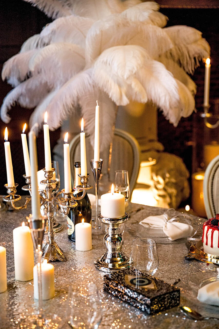 Сервировка и оформление стола свечами